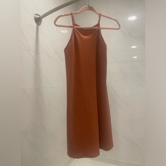 Dusty Orange/Coral Tank top dress - Picture 3 of 4